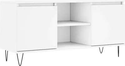 Obrázok produktu pre vidaXL TV skrinka biela 104x35x50 cm Drevo Materiál