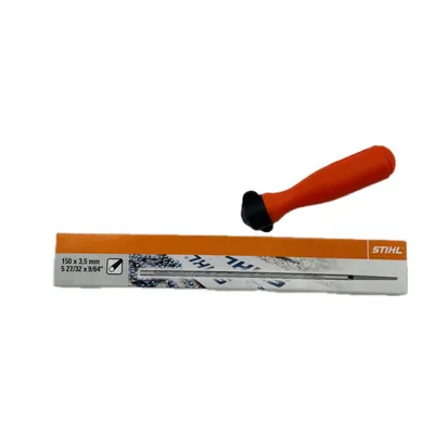 Produktbild von STIHL Rundfeile 3,5 x 200 mm (6 Stück) 56057713506 mit Feilenhalter Kunststoff