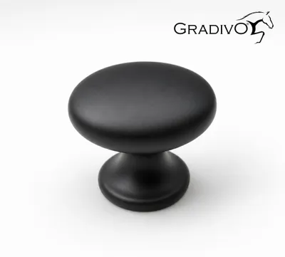 Produktbild von Möbelknopf Schrankknopf Schubladenknopf 216 Schwarz