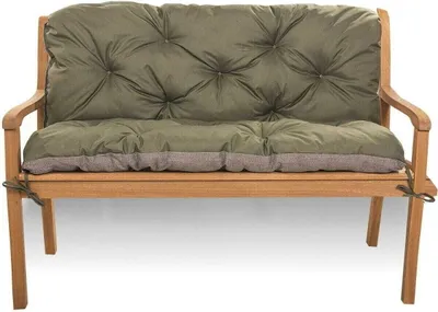 Produktbild von Gartenbankauflage 110x50x50, Bankauflage Grün, Gartenkissen, Schaukelkissen, bankkissen outdoor, Outdoor kissen, Kissen mit Rückenlehne