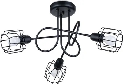 Produktbild von Kronleuchter BELUCI 3S schwarz 3xE14 10W Stahl 28.5x48x48cm Sollux Lighting