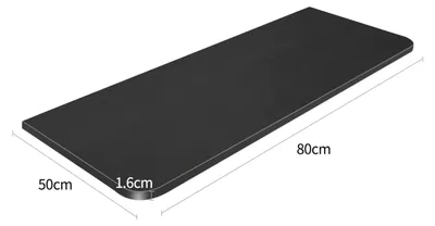 Immagine prodotto di Tavolo pieghevole in legno - Tavolo da pranzo - Salvaspazio - Struttura in metallo - Piano in legno - Dimensioni 80x50 cm - Per 2 persone - Nero