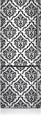 Produktbild von Kühlschrankfolie Aufkleber Kühlschrankmagnete Dekoration Kühlschrankfolie 60x180 cm - Damast