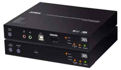 Obrázek produktu pro ATEN CE980, Vysílač a přijímač, Kabel, 300 m, 4096 x 2160 px, Černá, Kov