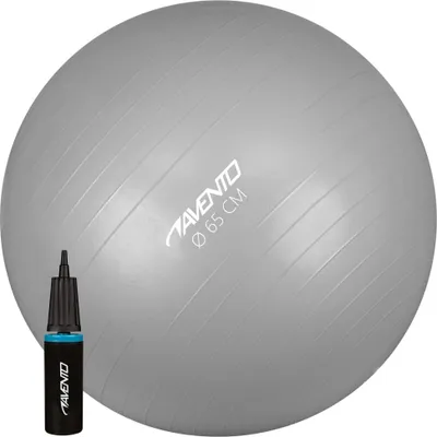 Image de Avento Balle de fitness/gymnastique + pompe Diamètre 65 cm Argenté