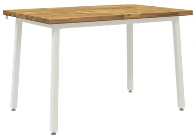Obrázok produktu pre Štvorcový jedálenský stôl, rozmer 120 x 80 x 75 cm, vyrobený z masívneho akáciového dreva