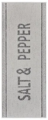 Image de 62x150 cm Běhoun Kitchen Salt & Pepper 105626 Cream Grey