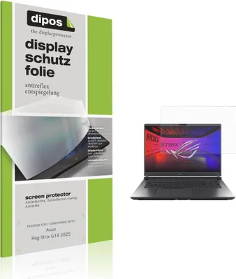 Produktbild von 2x Schutzfolie für Asus Rog Strix G18 2025 matt Displayschutzfolie Folie Display Schutz dipos