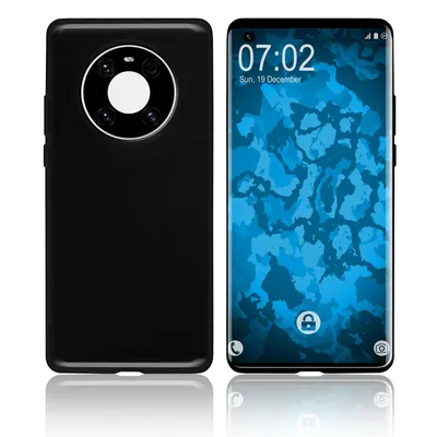 Produktbild von PhoneNatic Case kompatibel mit Huawei Mate 40 - schwarz Silikon Hülle  Cover