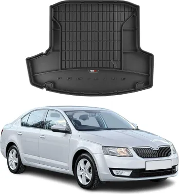Produktbild von OMAC Gummi Kofferraumwanne für Skoda Octavia 2016-2019 TPE Laderaumwanne Schwarz