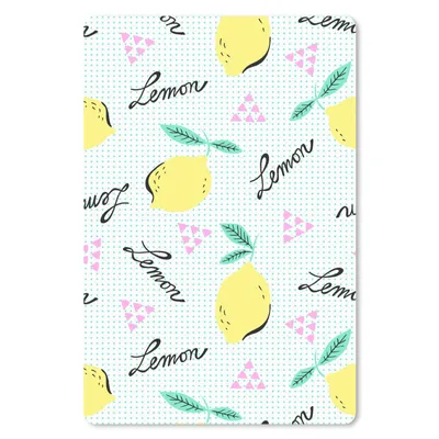 Produktbild von MuchoWow® Mauspad Mousepad Hipster - Zitrone - Pastell - Muster 18x27 cm - Mousepads - Maus Mat - Pad - Mausunterlage