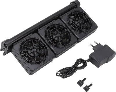 Produktbild von Fischtankkühlventilator 2 Geschwindigkeiten Verstellbarer Winkel 3 Köpfe Aquariumventilatoren für Grasgarniten