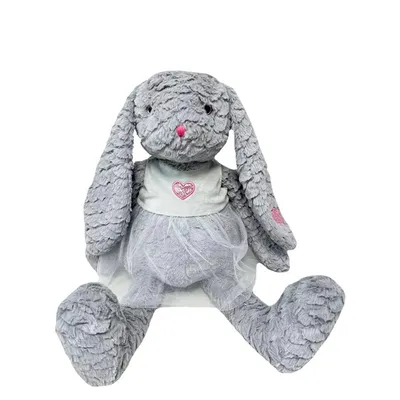 Immagine prodotto di Coniglietto mascotte Rose 32 cm grigio