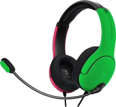 Zdjęcie produktu dla PDP-PerformanceDesignedProduct 500-162-PKGR-EU PDP Headset Stereo LVL40 Pink/Grün für Nintendo Switch