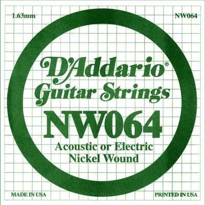 Obrázok produktu pre D'Addario NW 064 Samostatná struna pre gitaru