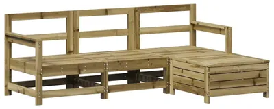 Productafbeelding van vidaXL 4-delige tuinmeubelset, geïmpregneerd grenenhout