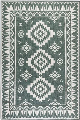 Zdjęcie produktu dla Dywan na taras 200x290cm dwustronny sznurkowy, czarno kremowy