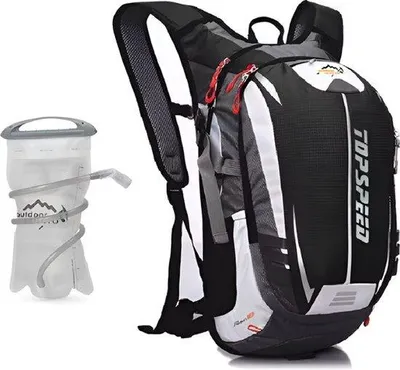 Produktbild von CarryQuest® - Hydratationsrucksack 18L mit Trinkblase Nylon Schwarz