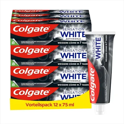 Produktbild von Colgate Zahnpasta Sensation White 12 x 75ml