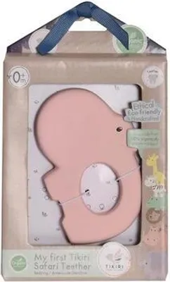 Produktbild von Tikiri Beißring Nilpferd aus Naturkautschuk Babyspielzeug
