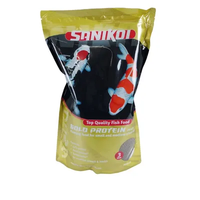 Image de Nourriture pour poissons Koi 3mm 3L SankiKoi Gold Protein Plus Nourriture pour poissons rouges