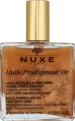 Produktbild von NUXE Shimmering Dry Oil Huile Prodigieuse, Butter, Frauen, Nährend, Glanz, Universal, 100 ml, Arganöl, Kamelienöl, Macadamia-Öl