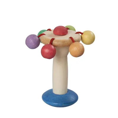 Produktbild von nic Holzrassel Karussell biologisch bunt Spielzeug