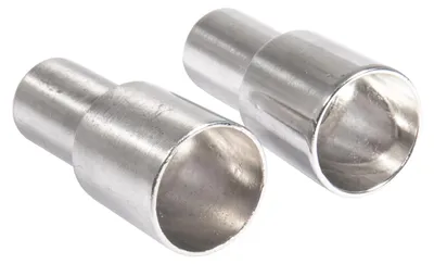 Produktbild von Rayher Flaschenkerzenhalter für Stabkerzen, 2 Stück, Metallkerzenhalter silber,