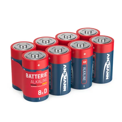 Produktbild von ANSMANN Alkaline Batterien Mono D LR20 1,5V, 8 Stück