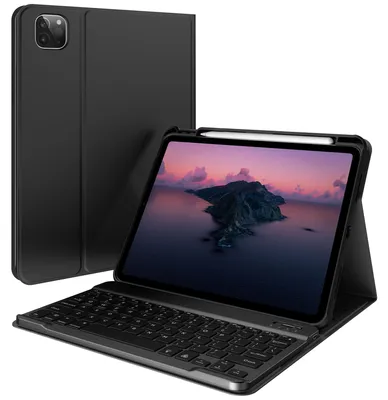Productafbeelding van Accezz Bluetooth Keyboard Bookcase voor de Apple iPad Air 11 inch (2026) M4 / (2025) M3 / (2024) M2 / Air 5 (2022) / Air 4 (2020) / Pro 11 (18/20/21/22) - QWERTY / NL - Zwart