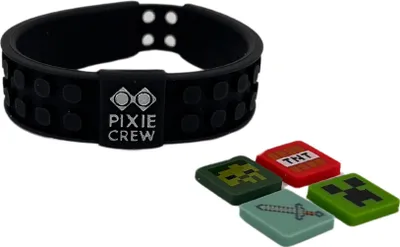 Obrázok produktu pre Pixie Crew Minecraft čierny pixelový náramok