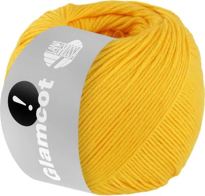 Produktbild von Lana Grossa GLAMCOT zart glänzende, multifile Baumwoll-Viskosemischung 155 m  Farbe 003 - Gelb