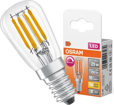 Zdjęcie produktu dla Żarówka LED T26 Tubularna E14 2.8W = 25W 250lm 2700K Ciepła 300° Ściemnialna SPECIAL Osram