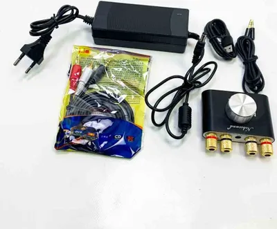 Immagine prodotto di Nobsound Mini amplificatore di potenza digitale Bluetooth 5.0 Amplificatore stereo HiFi 2.0 canali 50W×2 Amplificatore di potenza Ricevitore audio wireless con alimentatore (nero)