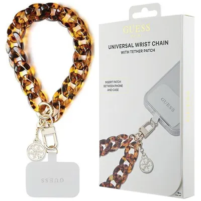 Produktbild von Guess GUOUCBMC4MT Universal Big Hand Strap Acetat Acryl 4G Charm Case Handyhülle
