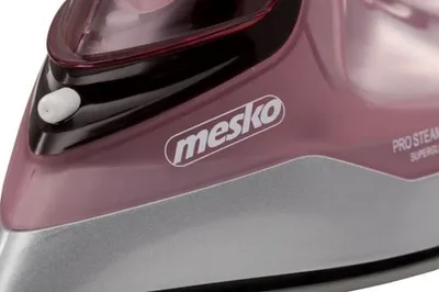 Obrázok produktu pre Mesko Home MS 5028, Suché aj parné žehlenie, Keramická žehliaca plocha, Šedá, Ružová, Biela, Vstavaný, 2600 W, 2600 W