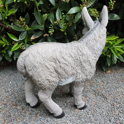 Produktbild von Gartenfigur Esel Figur grau 50 cm