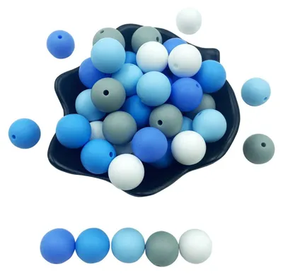 Productafbeelding van Siliconen Ronde Kralen 15mm voor DIY Sieraden Maken
