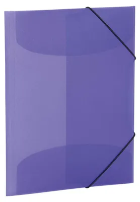 Image de Classeur A3 en plastique transparent violet, lot de 3