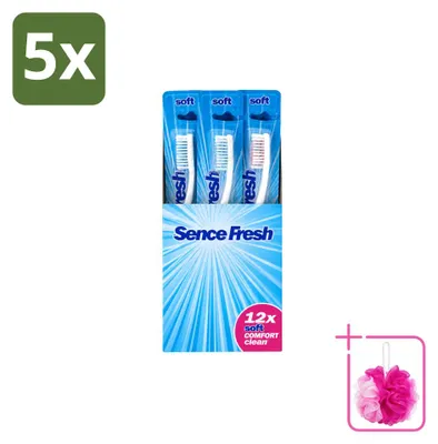 Produktbild von 5 x Sence Fresh Soft Comfort Clean Tandenborstels - Sparpackung - 5 Stücke