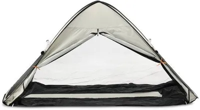 Obrázek produktu pro DERYAN Bedtent Pop-up Stan na Postel s Moskytiérou – 200 × 90 cm – Síťovina 1 mm – Slonovinová