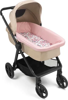 Produktbild von Set für Babygondel - Baumwollprotektor + Spannbetttuch  - Roses