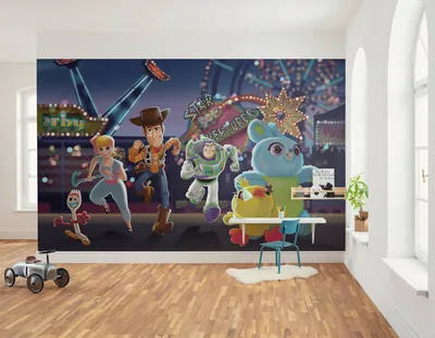 Produktbild von Komar Vlies Fototapete - Disney and Pixar Toy Story Team - Größe 400 x 250 cm