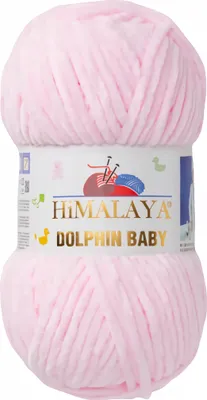 Produktbild von Strickfein Himalaya Dolphin Baby super Bulky Chenille Garn Wolle strickgarn 100 gr 80303 - babyrosa