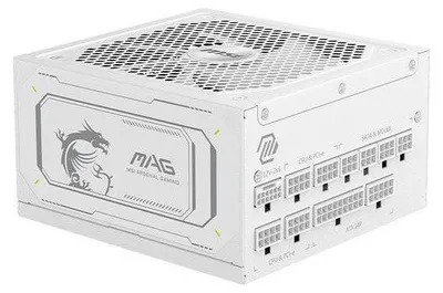 Obrázek produktu pro Zdroj pro PC MSI MAG A1000GL PCIe 5.1, 1000 W, ventilátory 135 mm, bílý
