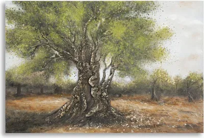 Image de Peinture murale, dimensions 120 x 80 x 3,8 cm, toile en pin, multicolore.