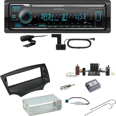 Produktbild von Kenwood KMM-BT508DAB Bluetooth Digitalradio USB Einbauset für Ford KA RU8