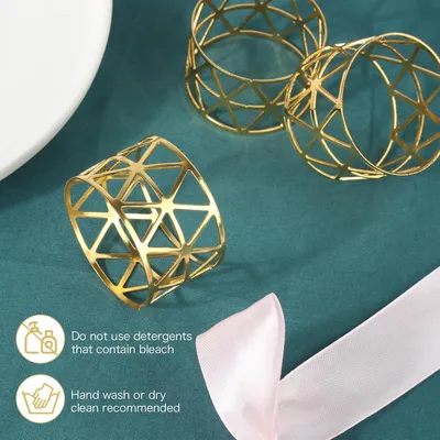 Produktbild von Goldene Serviettenringe - Elegante Tischdekoration - Set von 18 - Hochwertiges Material