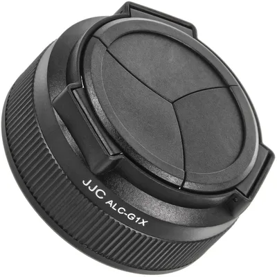 Produktbild von JJC Automatik Objektivdeckel, Frontdeckel kompatibel mit Canon PowerShot G1 X - ALC-G1X schwarz