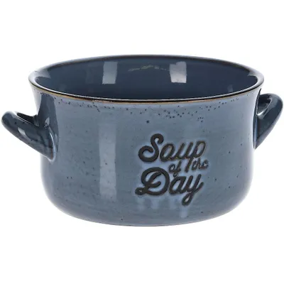 Produktbild von Siaki Collection Suppenschüssel | BOUILLONTASSE | Suppenschale aus Keramik 650 ml BLAU